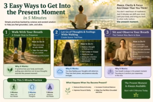 3 simple ways to stay present by Reiki Dome